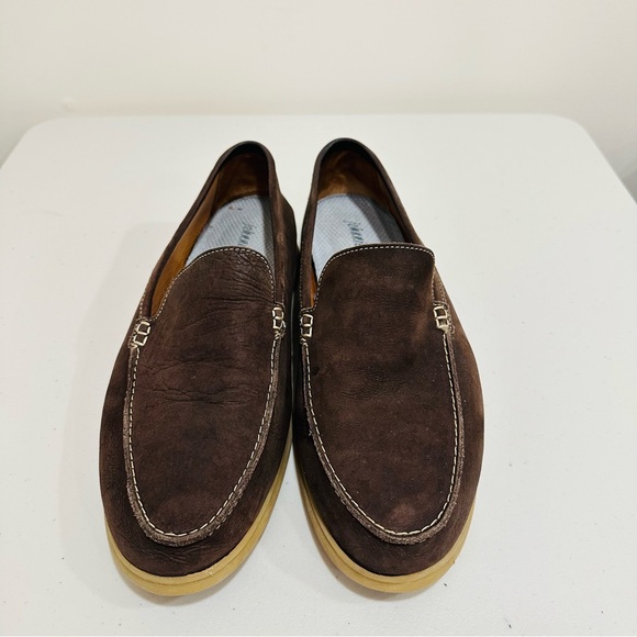 Johnnie-O Malibu Moccasin Slip On Loafers Brown Men’s Shoes Size 11,5 M - Picture 3 of 12